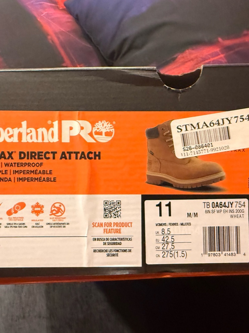 🔥 Timberland PRO MaxtTrax Waterproof Boots – Wheat (Size 11) 🔥 - Picture 7 of 7